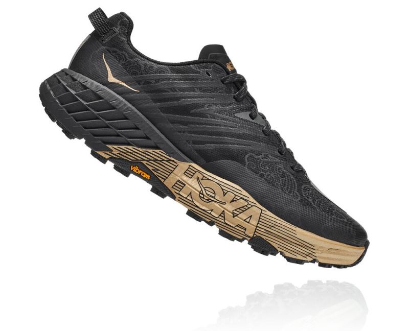 Hoka One One Speedgoat 4 CNY - Bocanci Munte Dama Negrii / Aurii | RO-PbGPWnA